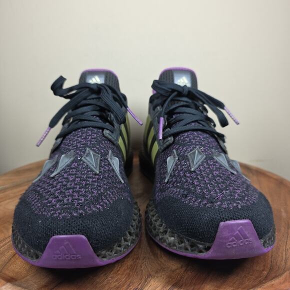 Adidas Ultra 4D Marvel Black Panther Mens Black Purple Size 13 Shoes HQ0949 - Picture 3 of 11